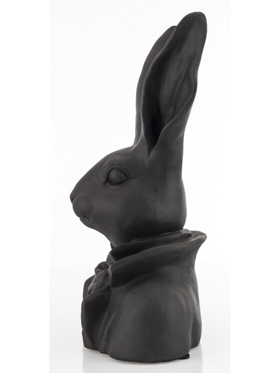 MIAhome MIAhome Figurka Figurka - popiersie królika 35x20x13 cm TORACE czarny Czarny