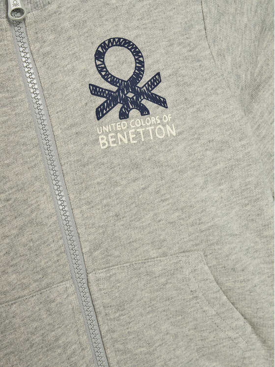 United Colors Of Benetton United Colors Of Benetton Majica dugih rukava 3J70G503M Siva Regular Fit