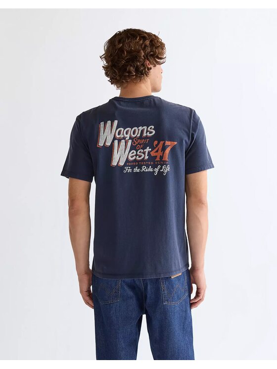 Wrangler Wrangler T-shirt GRAPHIC TEE Blu Relaxed Fit