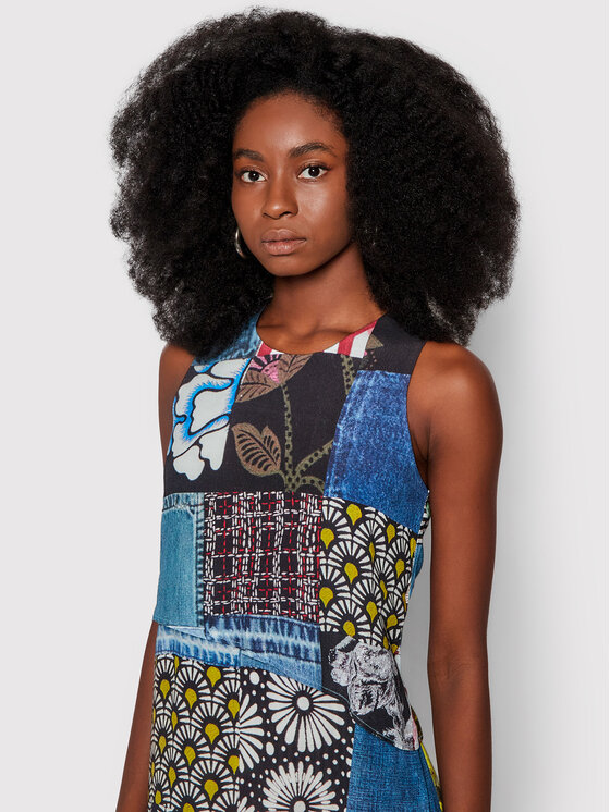 Desigual Robe de jour Alejandria 21WWVW67 Bleu Regular Fit