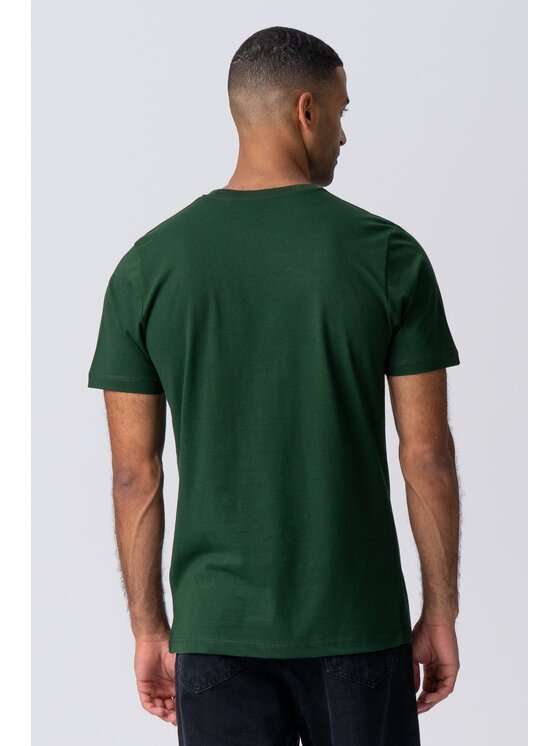 TeeShoppen TeeShoppen T-Shirt 'Basic Collection' Zielony Regular Fit