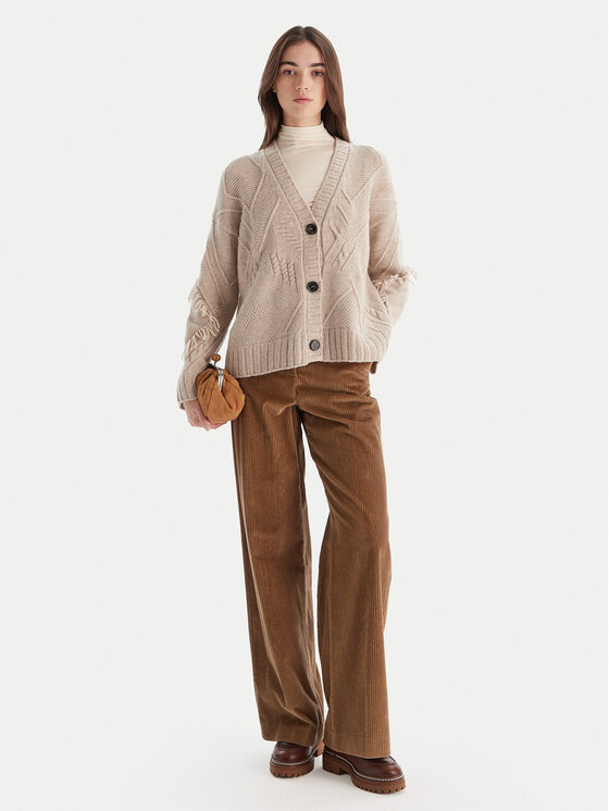 Weekend Max Mara Weekend Max Mara Kardigan Stallo 2525346052 Beżowy Regular Fit