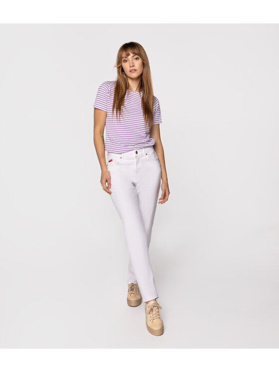 Lee Cooper Lee Cooper Jeansy MATEA 2424 Biały Mom Fit