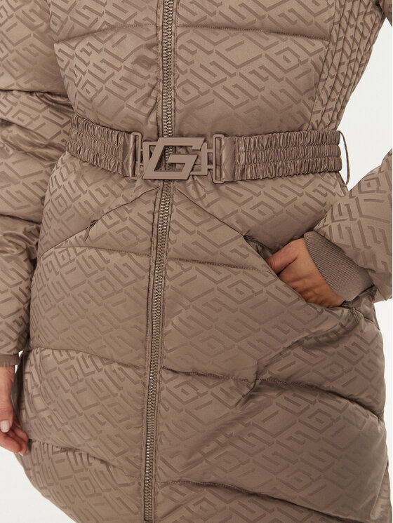 Guess Guess Télikabát Seline W4BL58 WGL72 Barna Regular Fit