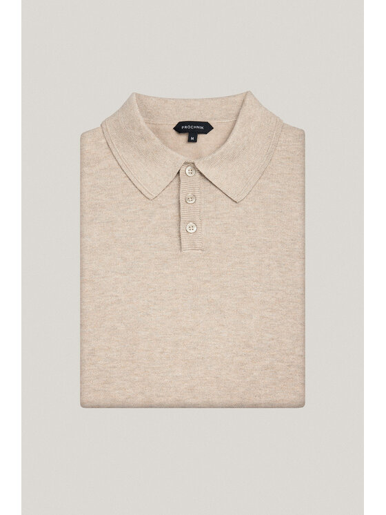 Próchnik Próchnik Polo PM7 PO073125000058 Beżowy Regular Fit