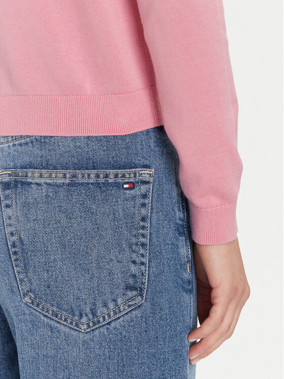 Tommy Jeans Tommy Jeans Sweter Essential DW0DW20159 Różowy Regular Fit