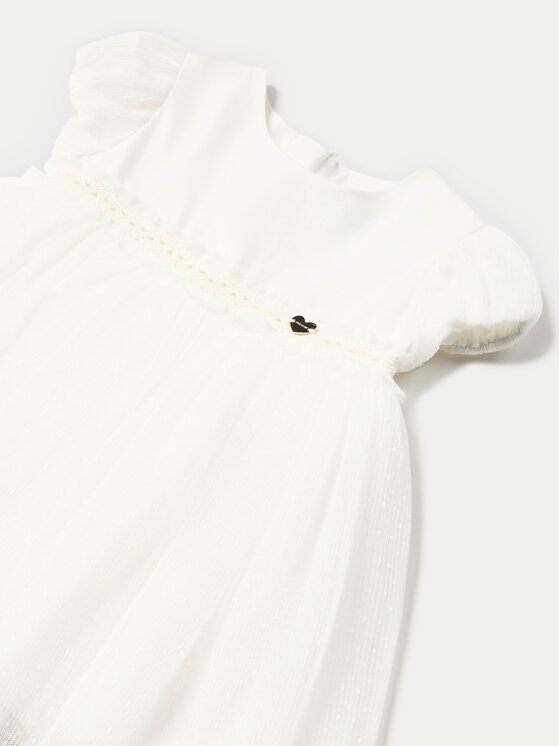 Mayoral Mayoral Elegantes Kleid 01904 Écru Regular Fit