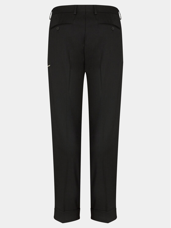 Redefined Rebel Redefined Rebel Pantaloni din material Logan 236039 Negru Relaxed Fit