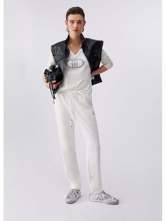 Liu Jo Liu Jo T-shirt TA6053JS003P9289 Bianco Regular Fit