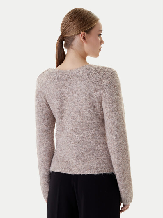 ONLY ONLY Megztinis Zaggie 15376349 Smėlio Regular Fit