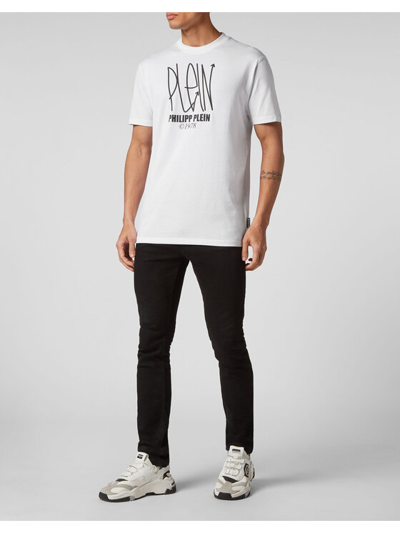 PHILIPP PLEIN PHILIPP PLEIN Tričko 1207 Biela Regular Fit