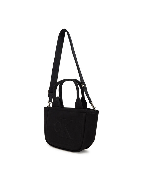 Calvin Klein Jeans Calvin Klein Jeans Geantă Summer Canvas Mini Tote LV04K3160G Negru