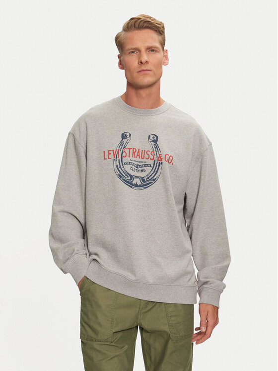 Levi's Mikina Graphic 38712-0313 Sivá Relaxed Fit