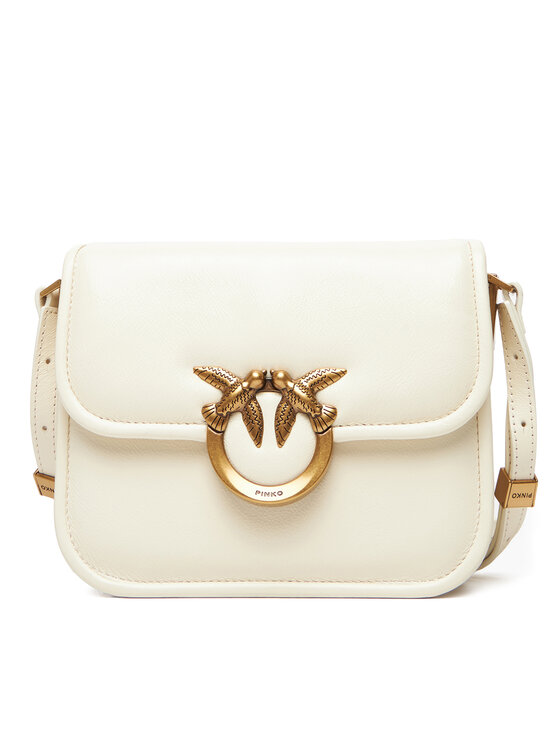 Geantă PINKO Love Box Bag Fl Mini PE 25 PLTT 104297 A26J Écru