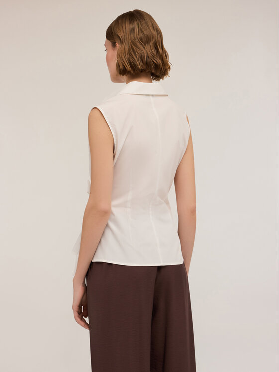 Motivi Motivi Camicia 5229Q000794N011 Bianco Regular Fit