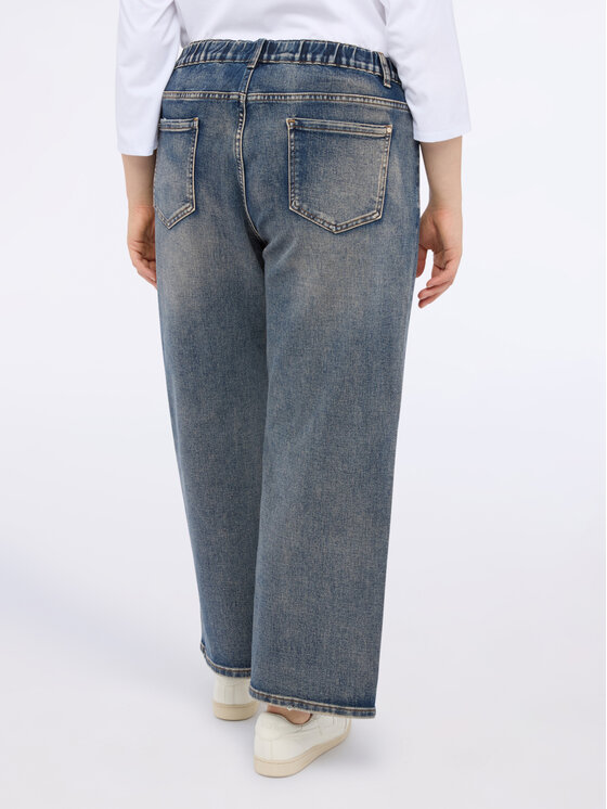Fiorella Rubino Fiorella Rubino Jeansy P446T005124N024 Niebieski Cropp Fit