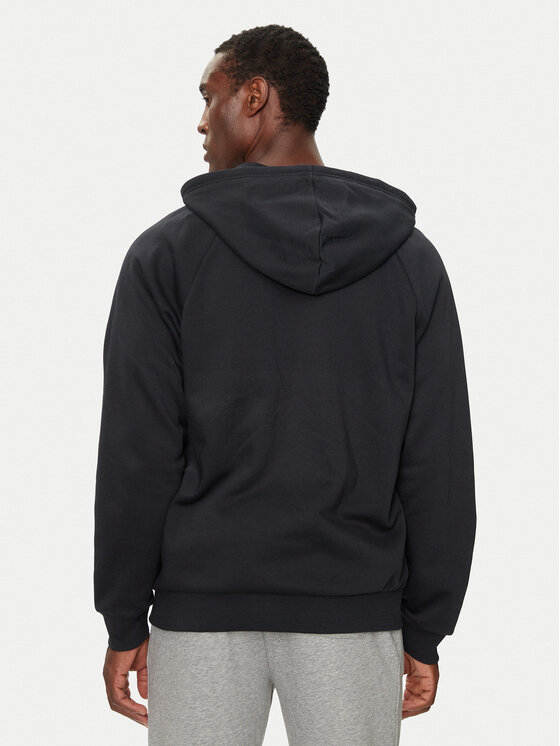 Under Armour Under Armour Majica dugih rukava Ua Rival Fleece 1379767 Crna Loose Fit