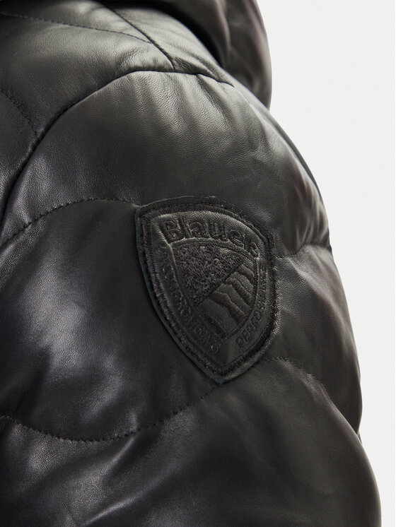 Blauer Blauer Ādas jaka 25WBLUL01314 007012 Melns Regular Fit