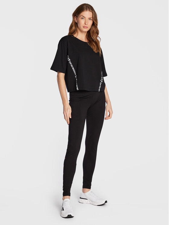 T-shirt 6LTT08 TJFKZ 1200 Nero Relaxed Fit