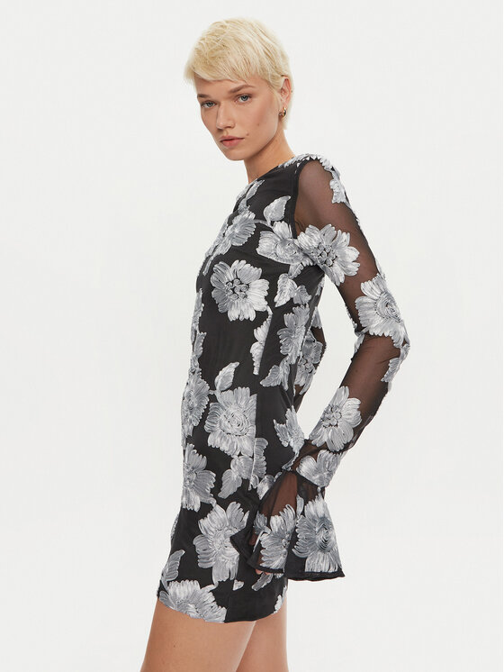 ROTATE ROTATE Coctailkleid Rositana 1130391206 Schwarz Slim Fit