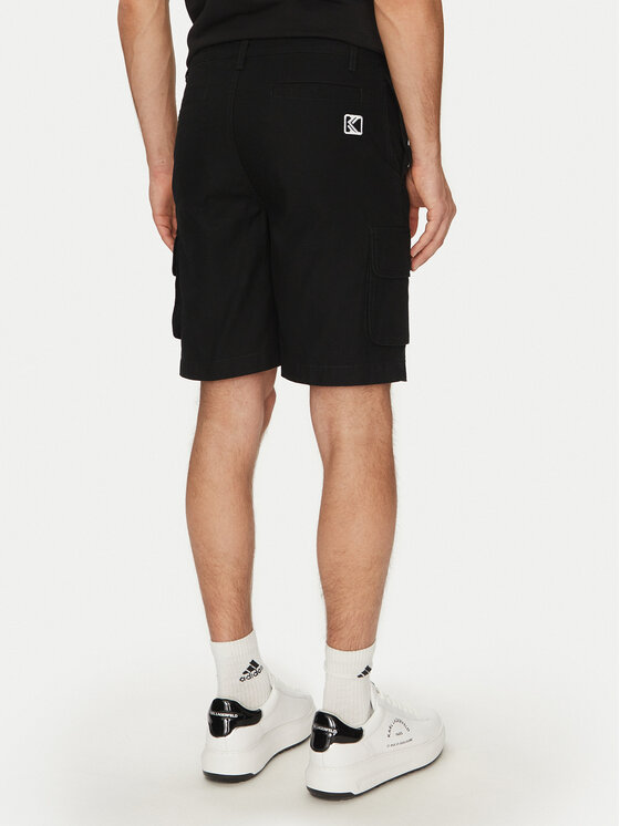 Karl Kani Karl Kani Σορτς υφασμάτινο Retro Washed 6012261 Μαύρο Regular Fit