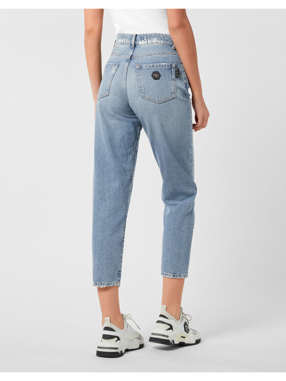 PHILIPP PLEIN PHILIPP PLEIN Jeansy 26291 Niebieski Mom Fit