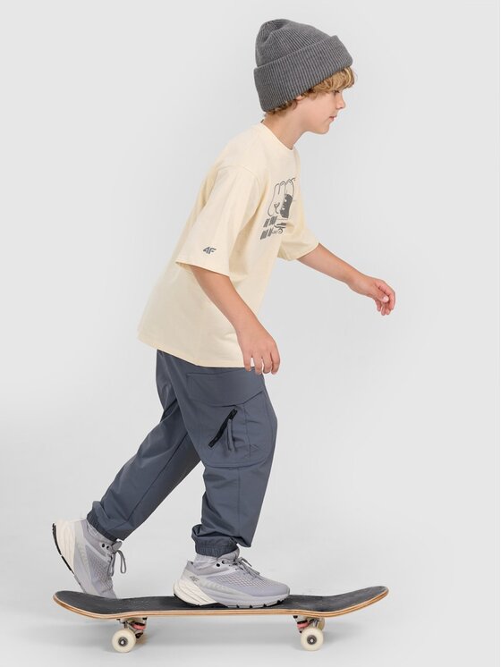 4F 4F T-shirt 4FJRAW25TTSHM3208-12S Bianco Oversize