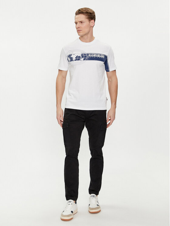 Napapijri Napapijri T-shirt S-Manta NP0A4HQH Bijela Regular Fit