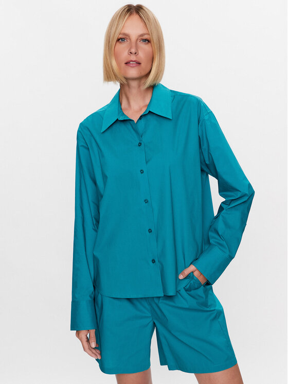 Herskind Košeľa Fanta 4811610 Modrá Relaxed Fit