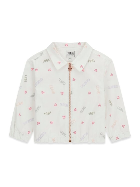 Guess Kids Guess Kids Bunda pro přechodné období 182598 Bílá Classic Fit