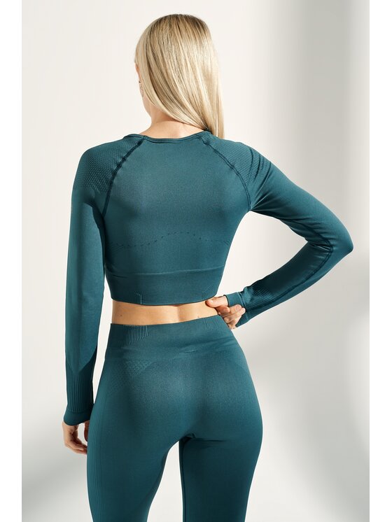 ROUGH RADICAL ROUGH RADICAL Koszulka techniczna DIAMOND RASHGUARD Zielony Slim Fit