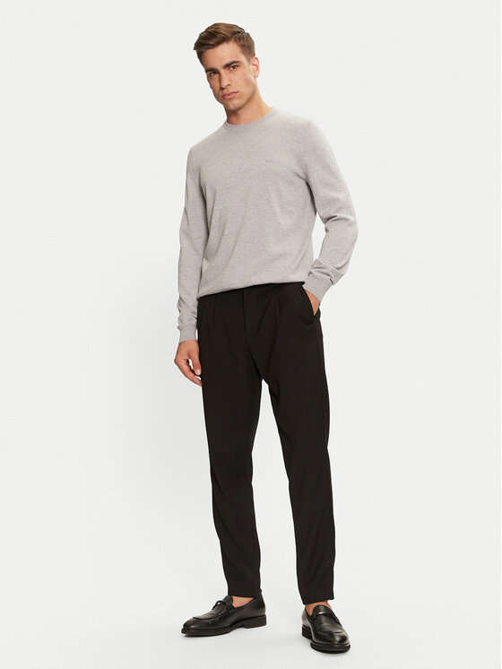 BOSS Boss Džemper Botto-L 50476364 Siva Regular Fit