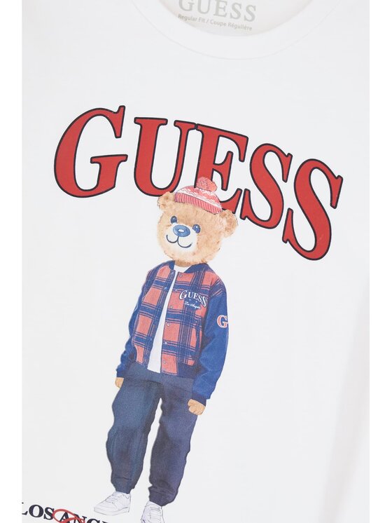 Guess Kids Guess Kids T-Shirt 184426 Biały Classic Fit