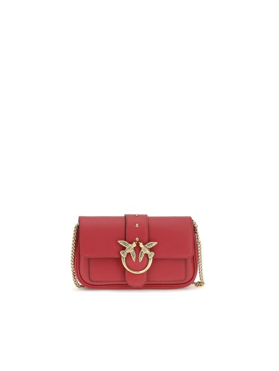 PINKO PINKO Τσάντα Multicolor Calf Leather Bos Taurus Shoulder Καφέ