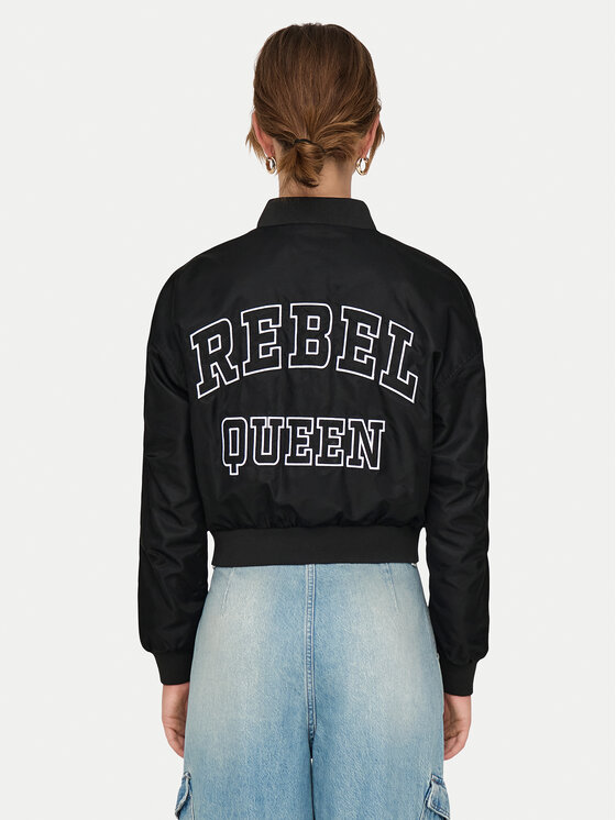 ONLY ONLY Bomber striukė Tatjano 15336394 Juoda Regular Fit