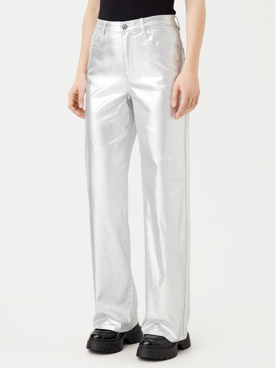 ONLY ONLY Jeans Juicy 15331673 Argento Wide Leg