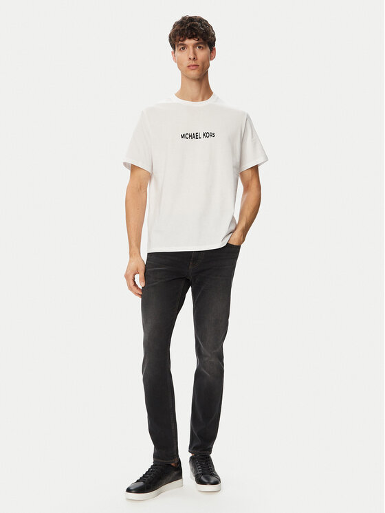 MICHAEL Michael Kors MICHAEL Michael Kors Marškinėliai CF6535WFV4 Balta Regular Fit