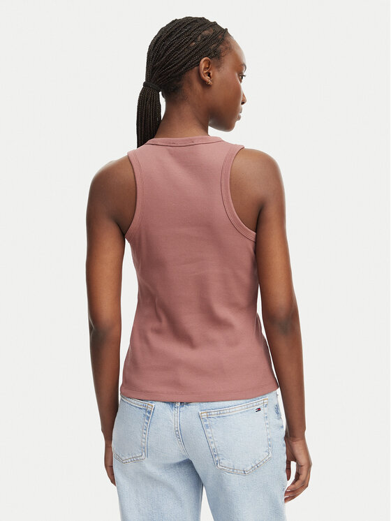 Calvin Klein Jeans Calvin Klein Jeans Top LV047F239G Světle hnědá Slim Fit