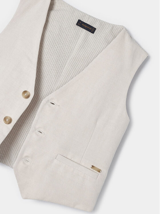 Mayoral Mayoral Gilet 3359 Beige Regular Fit