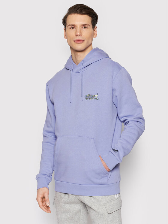 adidas Mikina Stokd Hdie Alie HC7148 Fialová Regular Fit