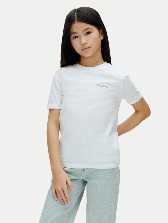 Calvin Klein Jeans Tricou LV1CKSJA31 Alb Regular Fit