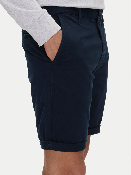 Tommy Jeans Tommy Jeans Kratke hlače iz tkanine Scanton DM0DM21950 Mornarsko modra Slim Fit
