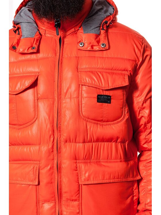 Lee Lee Kurtka zimowa LOCO PUFFA Czerwony Regular Fit