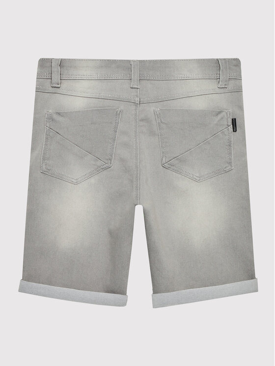 NAME IT NAME IT Džínsové šortky 13150022 Sivá Slim Fit
