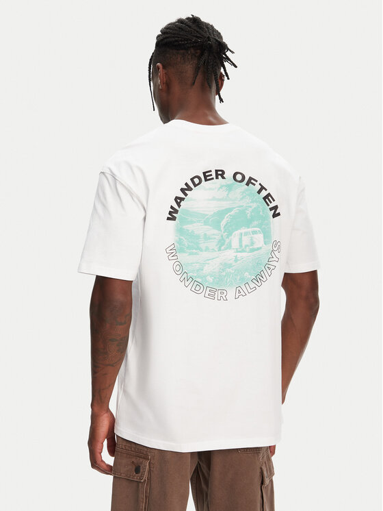 Hunter Hunter T-Shirt Rasputin HARM0057251 Biały Relaxed Fit