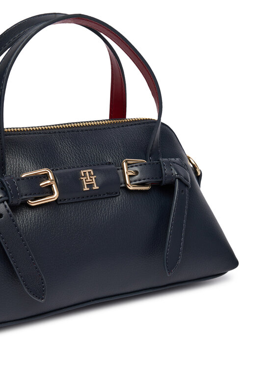 Tommy Hilfiger Tommy Hilfiger Τσάντα Th Buckle Mini Tote AW0AW19034 Σκούρο μπλε