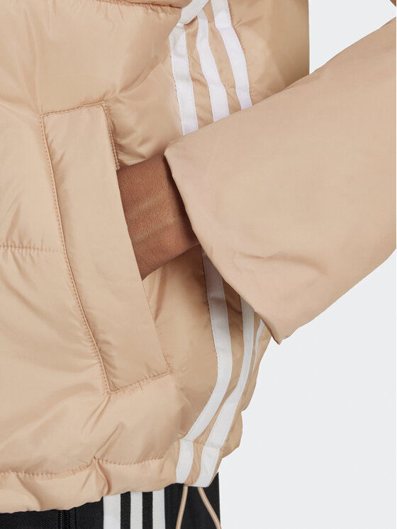 adidas adidas Kevad-sügis jope Short Puffer Jacket HM2614 Beež Loose Fit
