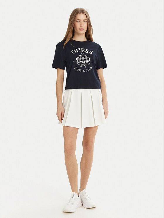 Guess Guess Tričko V5GI04 I3Z14 Tmavomodrá Regular Fit