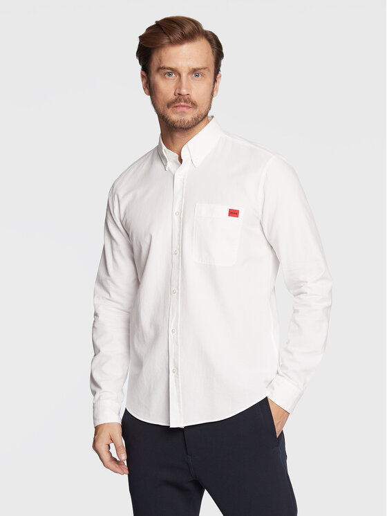 HUGO Hugo Košulja Evito 50479302 Bijela Slim Fit