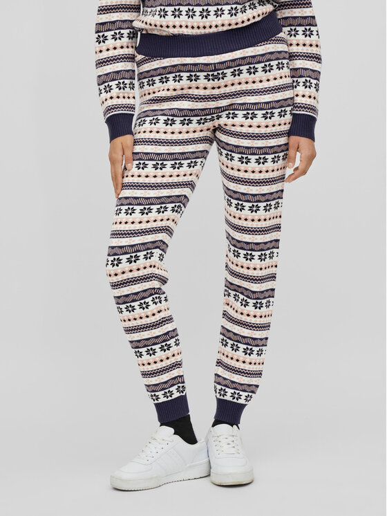 Vila Vila Pantaloni in maglia Spirit 14081830 Multicolore Regular Fit